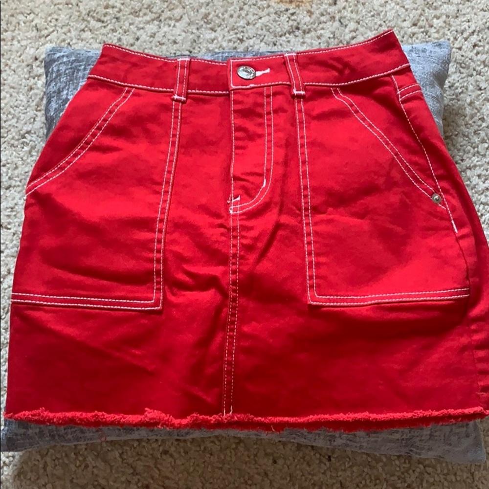 Beautiful red skirt